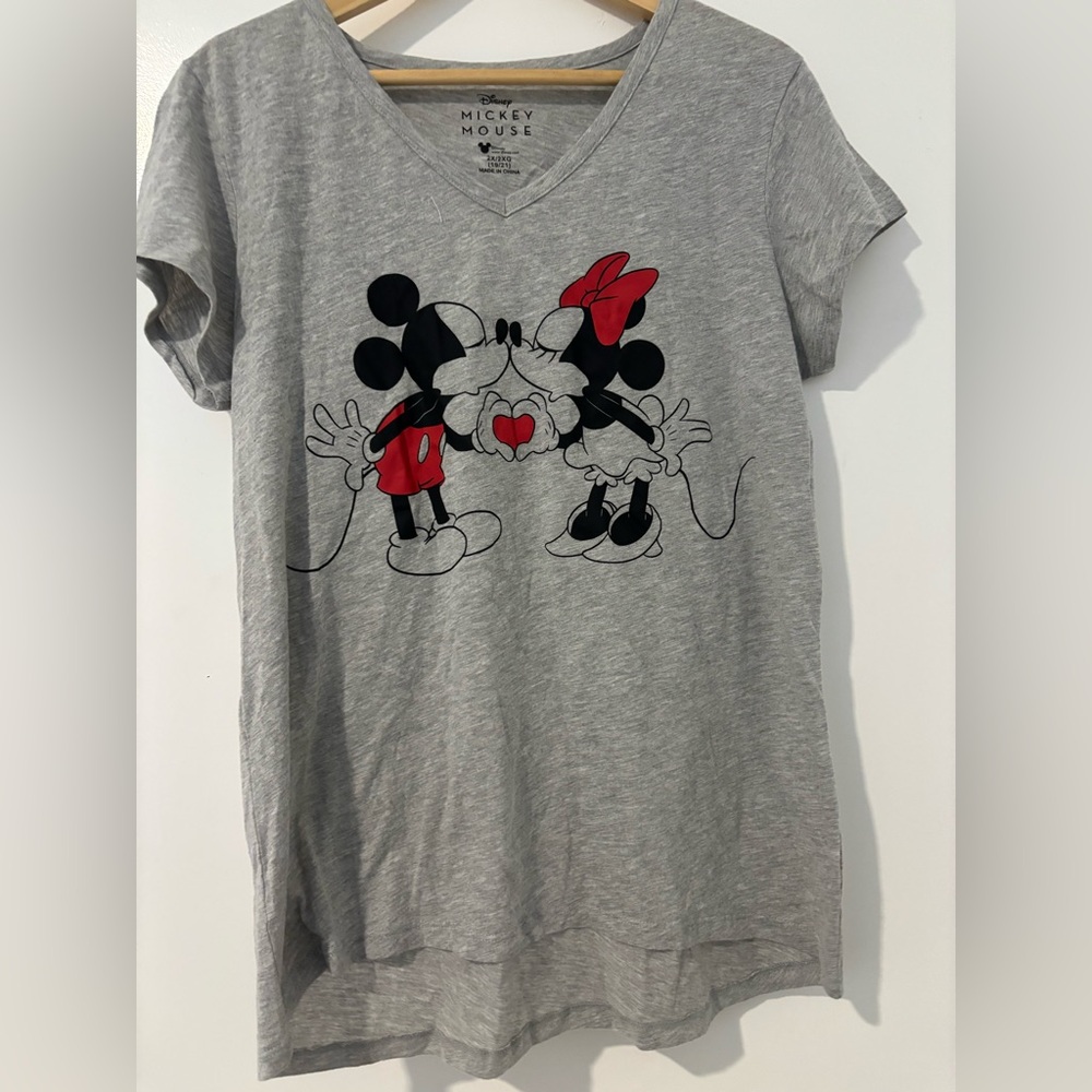 Disney Mickey Mouse Heather Gray Shirt